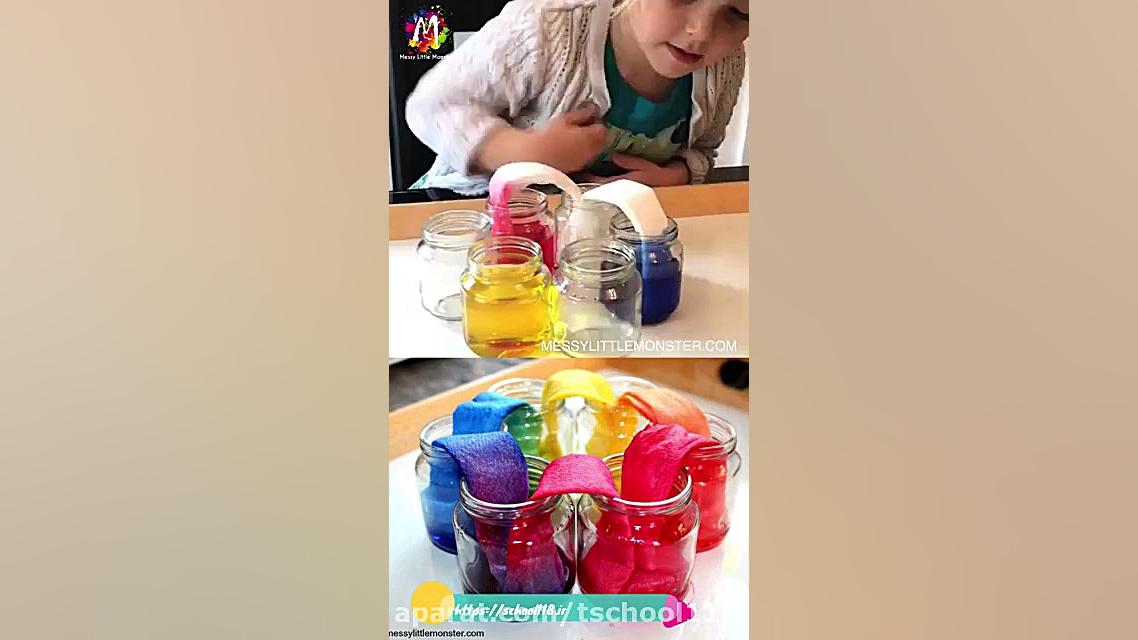 آزمایش آب رنگین کمان