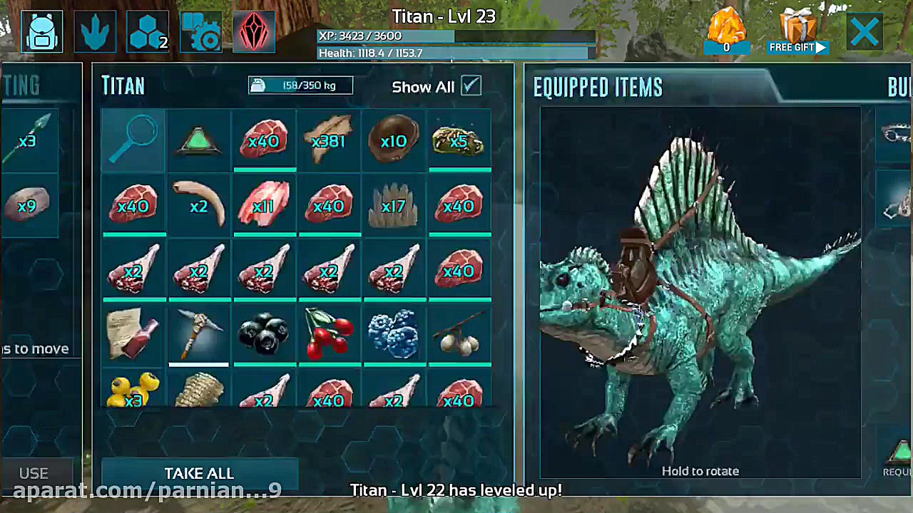⭐ شكار با spino در بازى Ark گیم پلى خودم