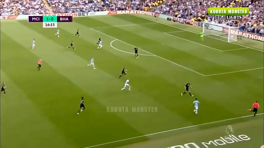 خلاصه بازی منچسترسیتی 4  برایت...