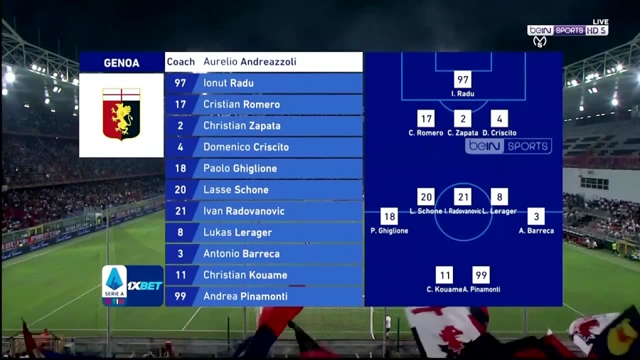 جنوا 2 1 فیورنتینا