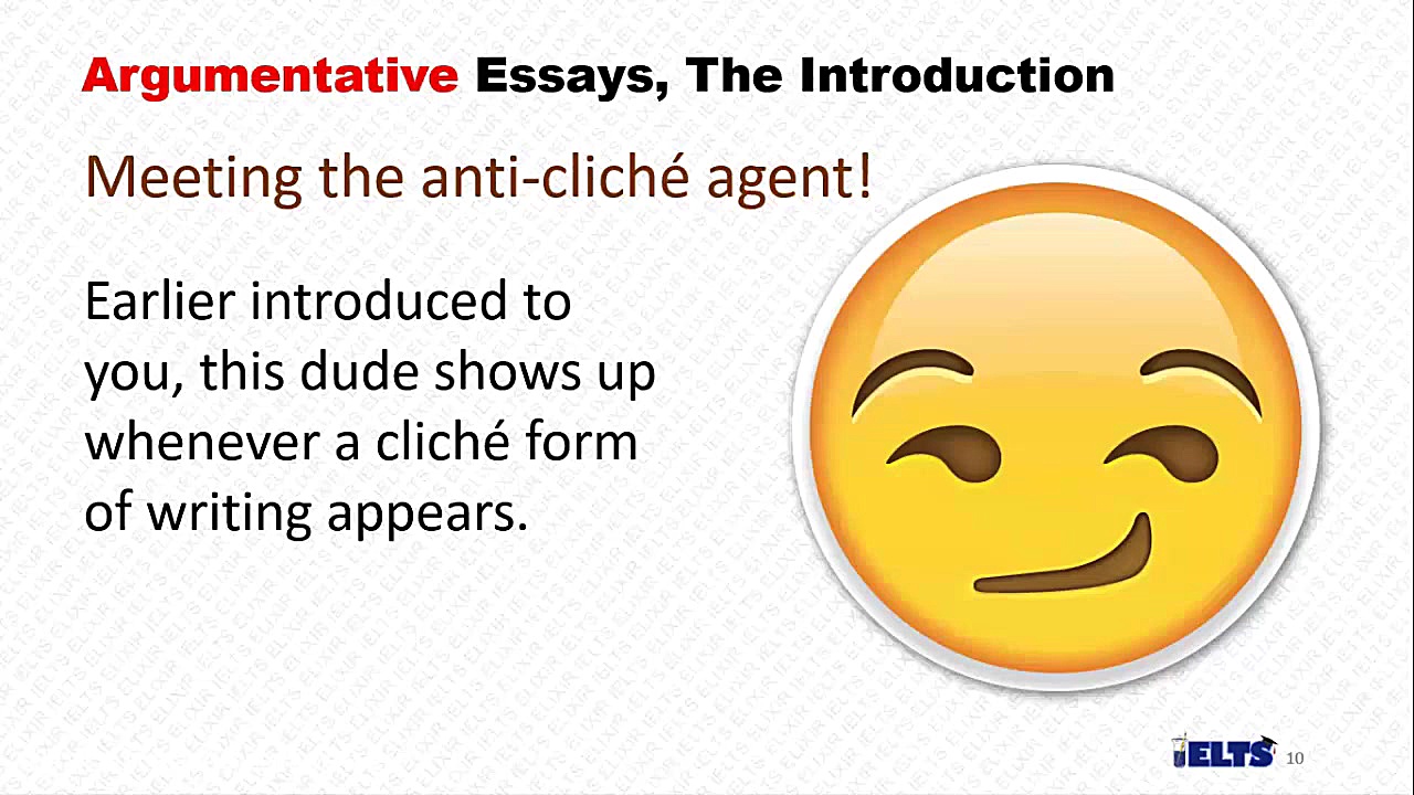 آیلتس, یک نمونه پاراگراف کلیشه...