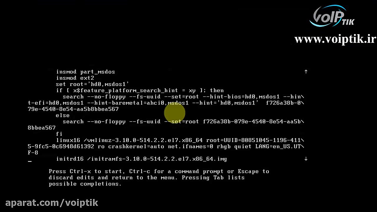 ریست کردن پسورد روت root در ای...