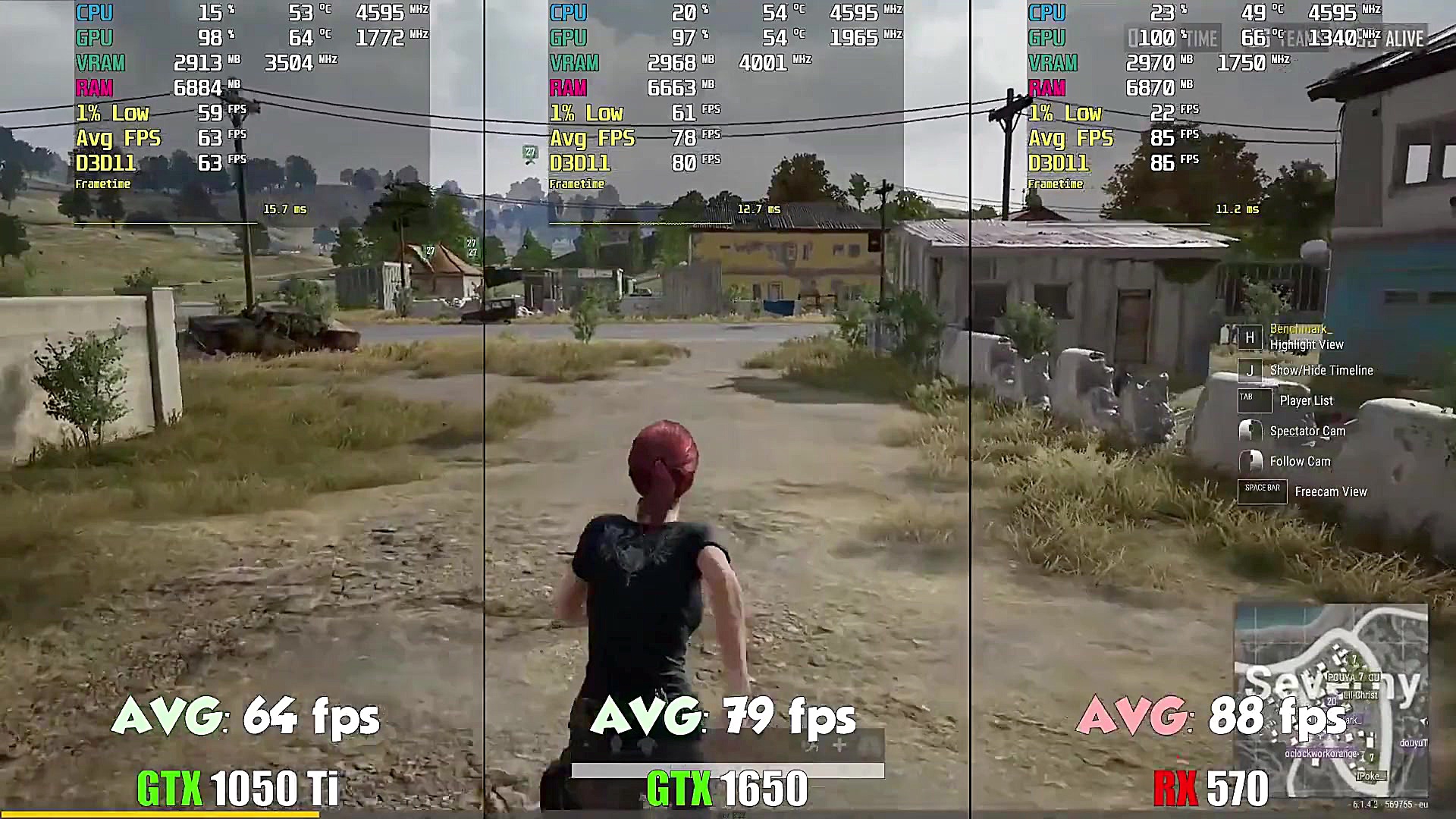 مقایسه فریم ریت بازی ها GTX 10...