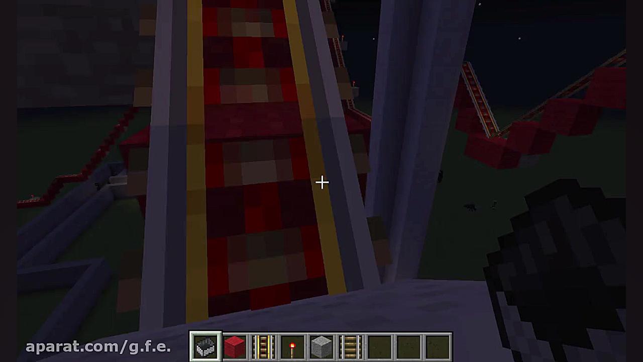 ترن هوایی های ماینکرفت ساخت خو...