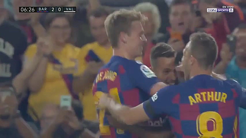 گل دوم بارسلونا به والنسیا توس...