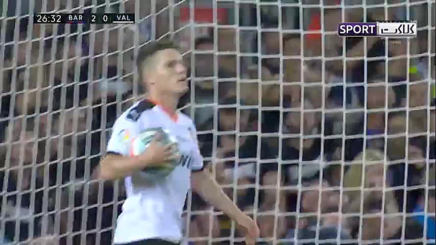 خلاصه بازی بارسلونا 5 2 والنسی...