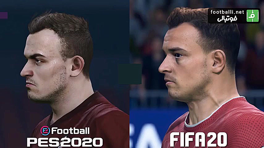مقایسه چهره pes 2020 VS fifa 2...