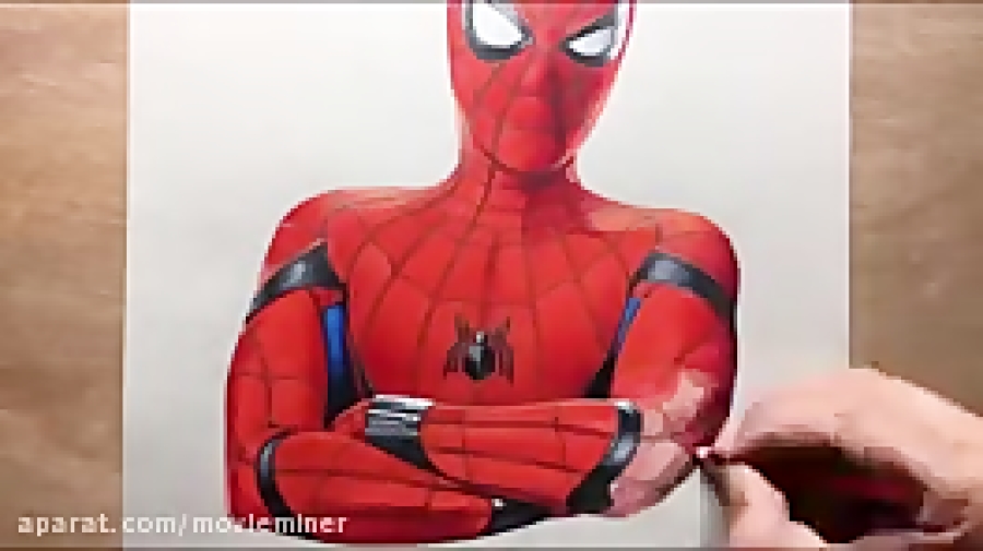 نقاشی مرد عنکبوتی بازگشت به خا...