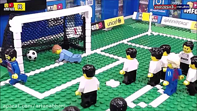 کارتون لگو ها  فوتبال بارسلونا...