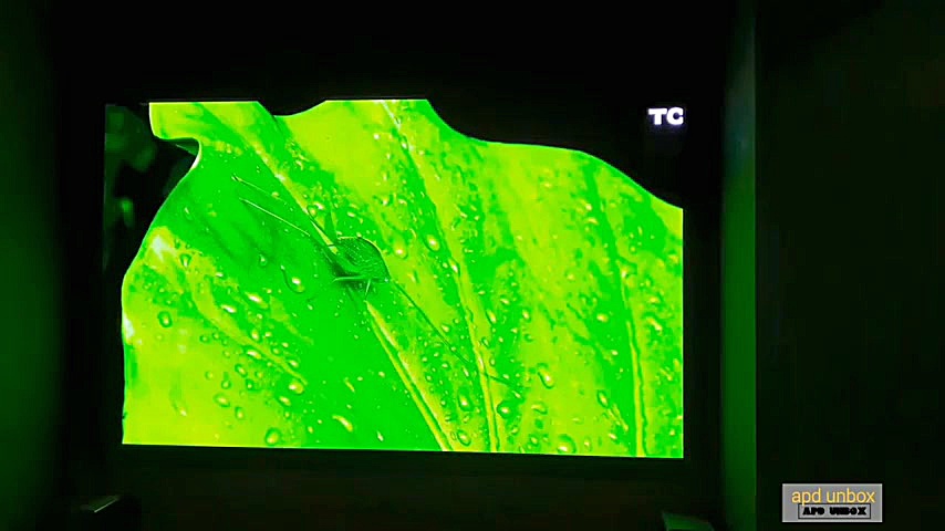 نمای نزدیک از تلویزون 132 اینچ...