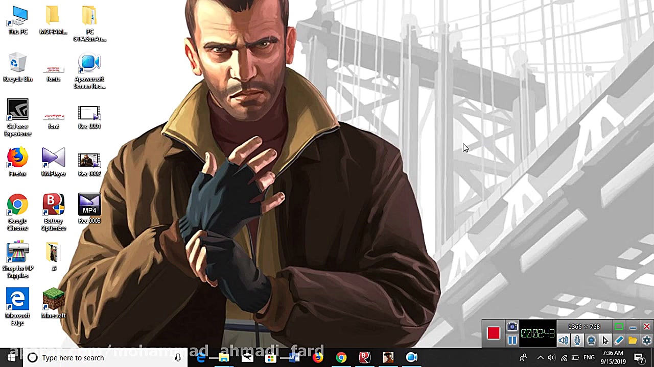 گیم پلی کوتاه از gta sa و آشنا...