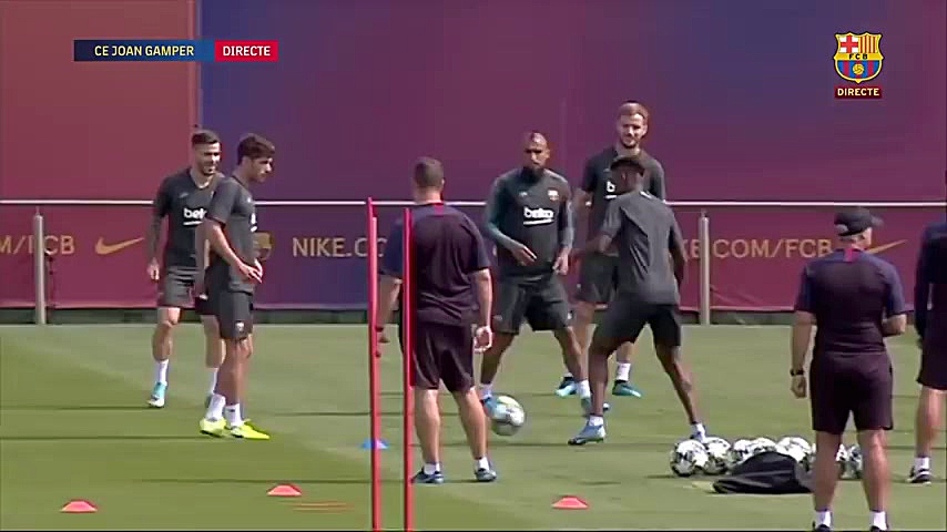 آخرین تمرین بارسلونا قبل از با...