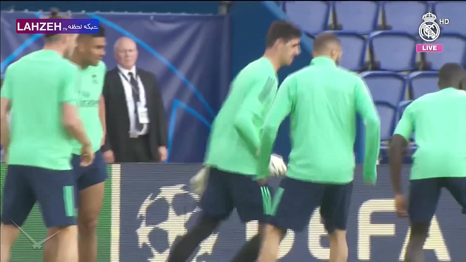 تمرین رئال مادرید پیش از بازی...