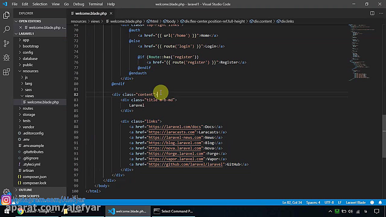 آموزش لاراول جلسه 3