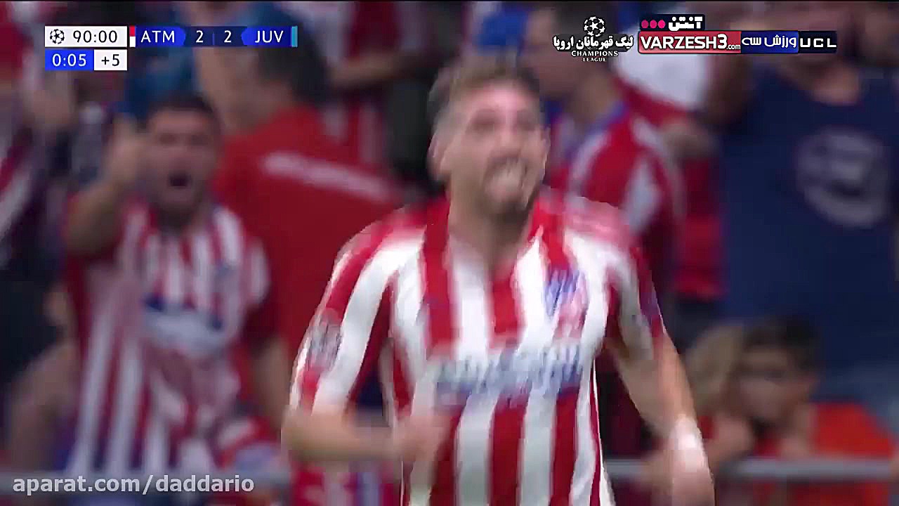 گل دوم اتلتیکومادرید به یوونتو...