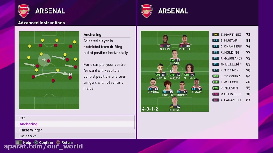 بهترین ترکیب آرسنال در PES2020...