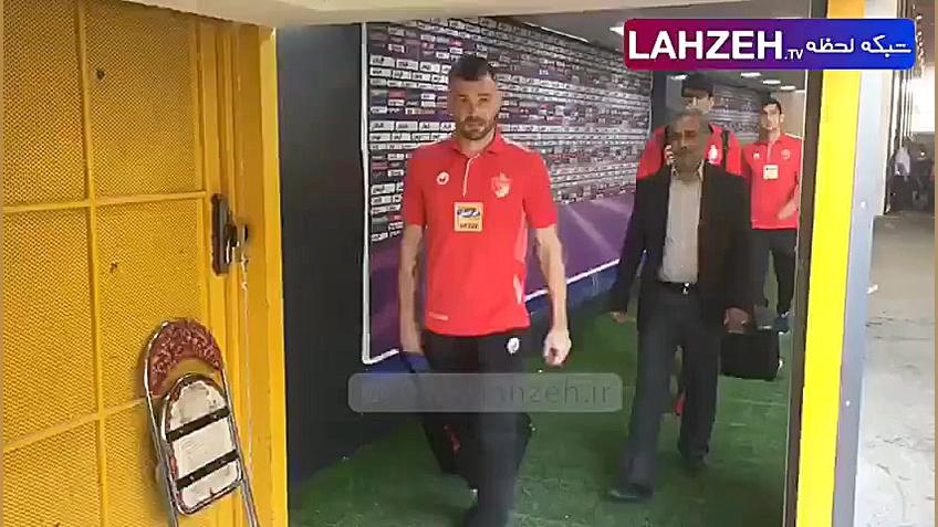 ورود بازيكنان پرسپوليس به استا...