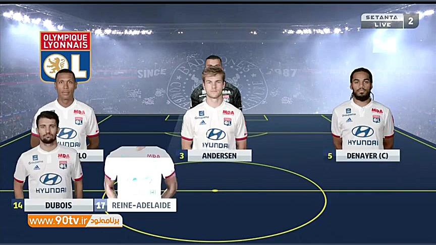 خلاصه لیگ یک فرانسه: لیون 0 1...