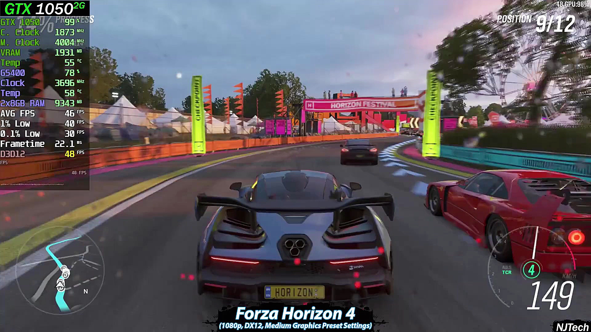 فریم ریت بازی ها Pentium G5400...