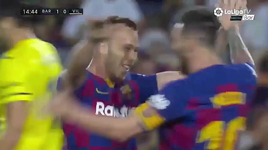 سوپر گل آرتور ملو به ویارئال