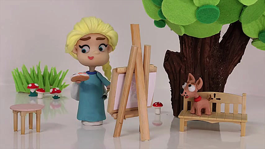 کارتون خمیر بازی کودکان  السا...