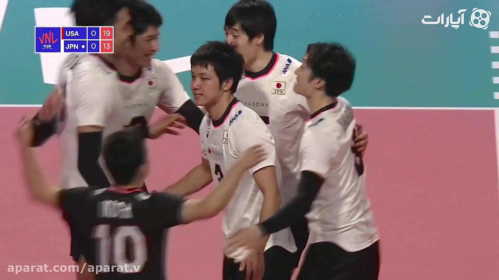 خلاصه بازی والیبال آمریکا 3  0...