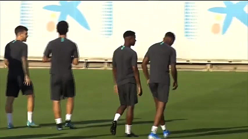 آخرین تمرین بارسلونا قبل از با...