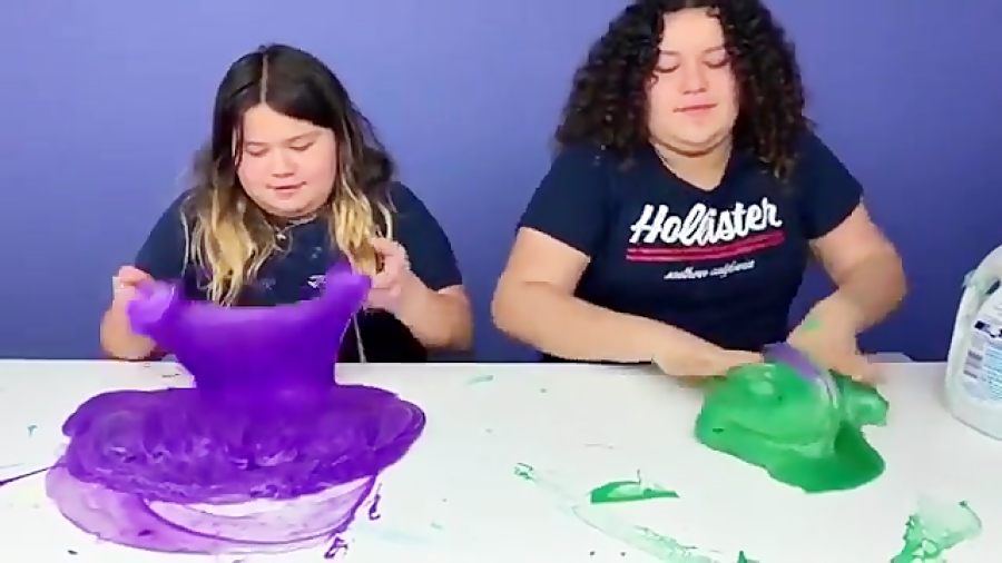 درست کردن اسلایم با تخم مرغ ها...