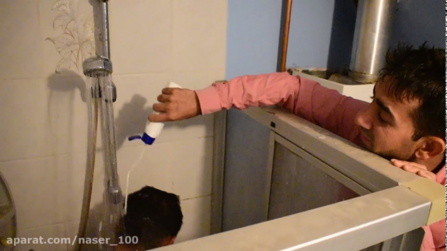 شوخی با شامپو , جالب ودیدنی. s...