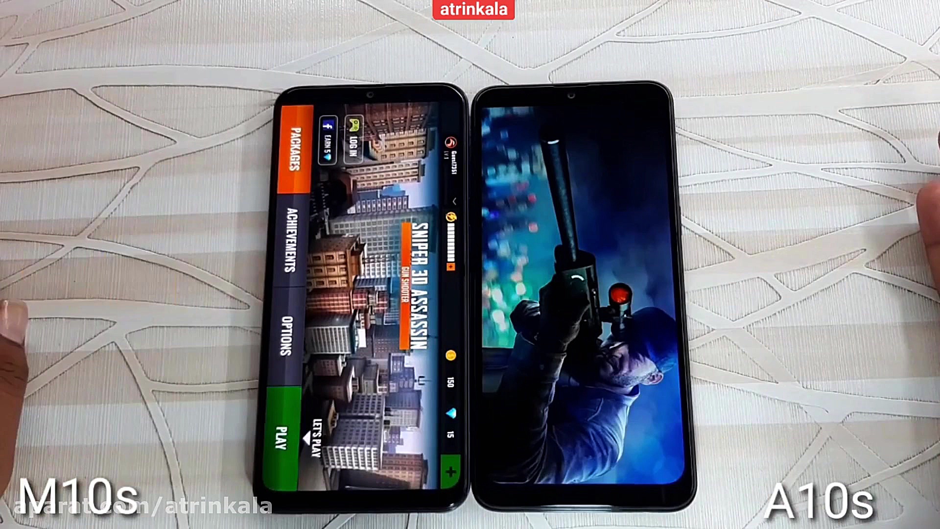 مقایسه سرعت گوشی های گلکسی M10...