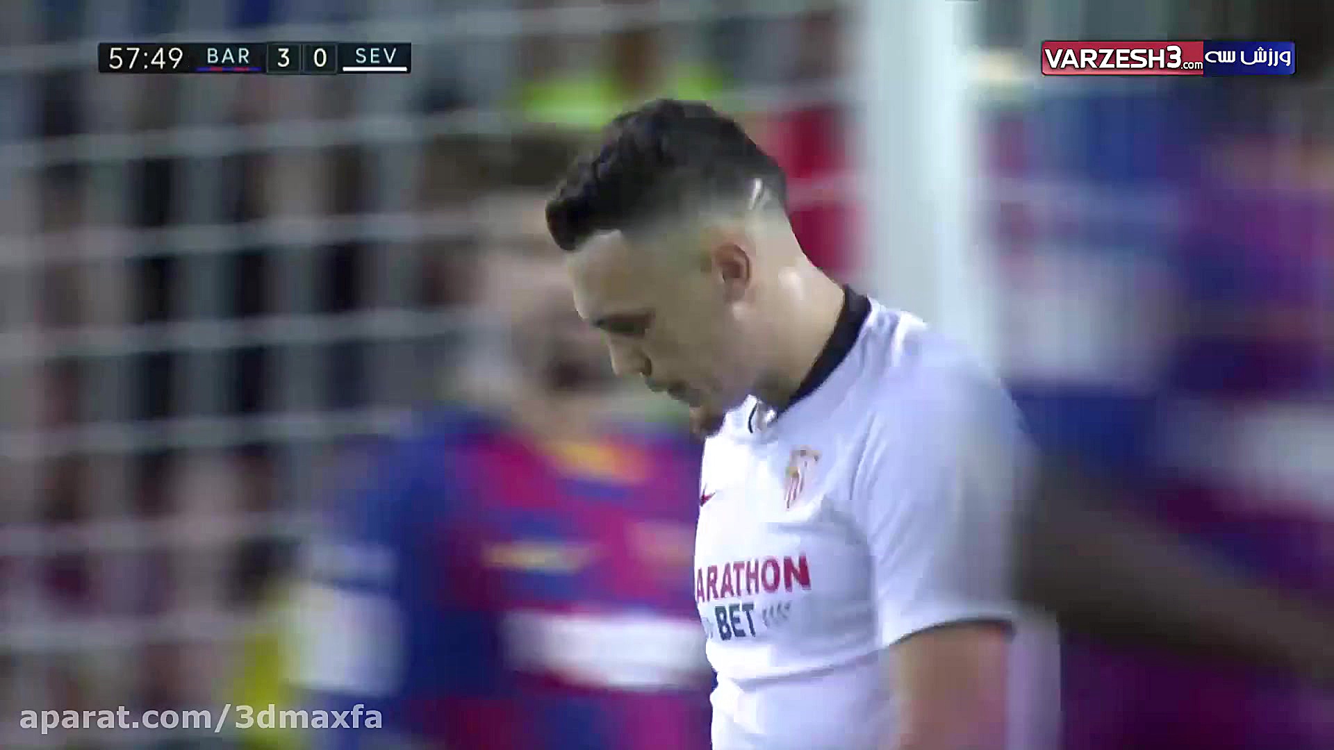 خلاصه بازی پرگل بارسا و سویا د...