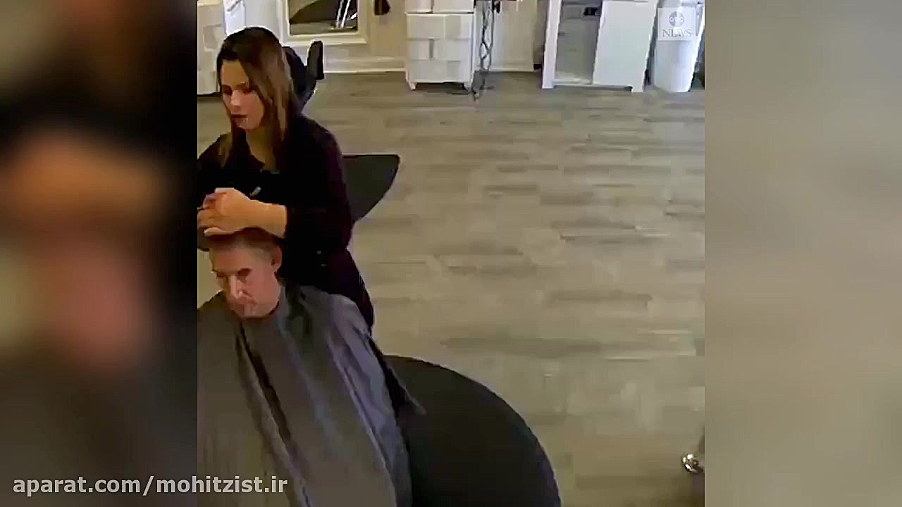 ورود سرزده گوزن به آرایشگاه!