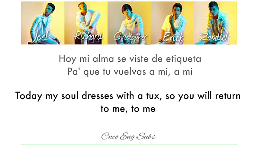 CNCO Primera Cita (English Spa...