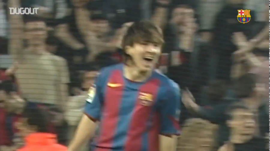 اولین گل مسی برای بارسلونا ( س...
