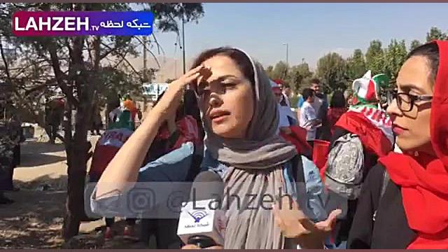 اولین حضور بانوان در استادیوم...