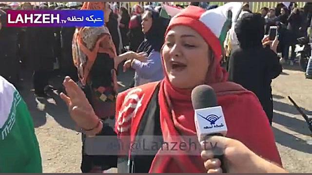 اولین حضور بانوان در استادیوم...