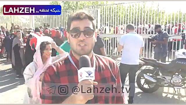 ورود تاریخی بانوان به استادیوم...