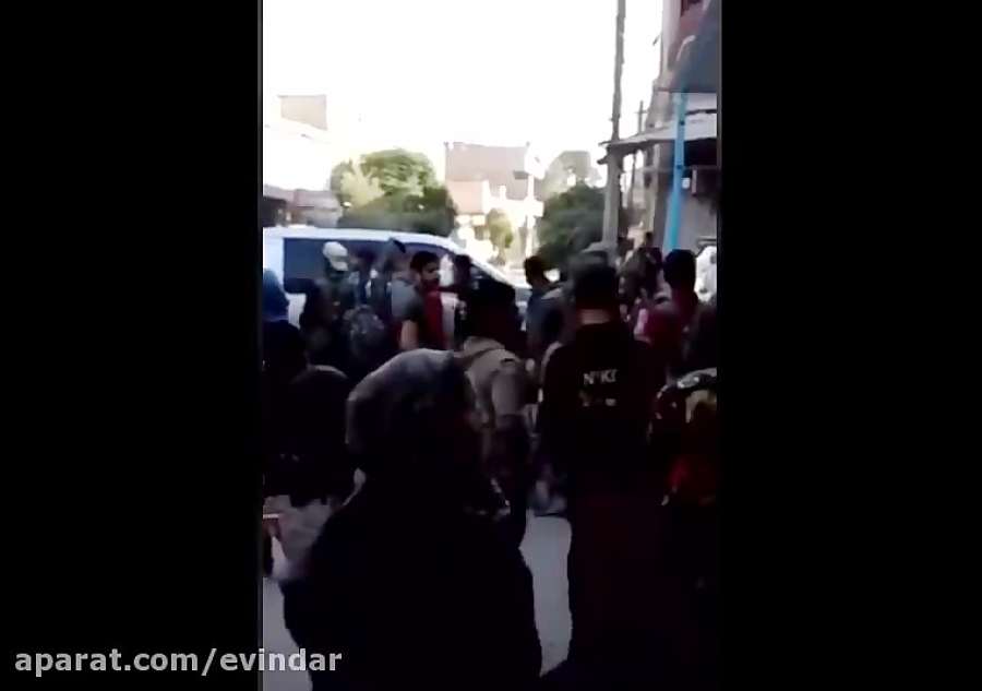 لحظه اصابت موشک جنگنده اف ۱۶ ت...