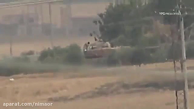 انهدام تانک ارتش ترکیه توسط اک...