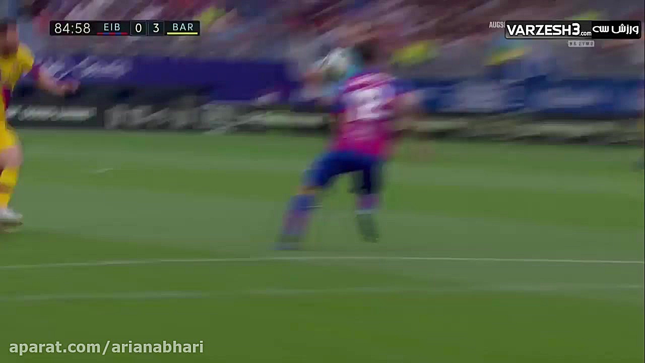 خلاصه بازی ایبار  بارسلونا