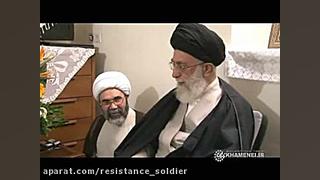 حضور رهبر انقلاب در منزل شهید...