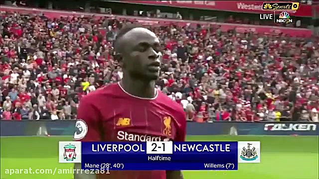 خلاصه بازی لیورپول3  1 نیوکاسل