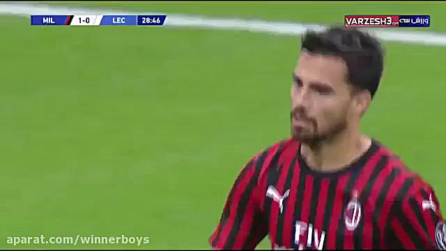 خلاصه بازی میلان 2 2 لچه