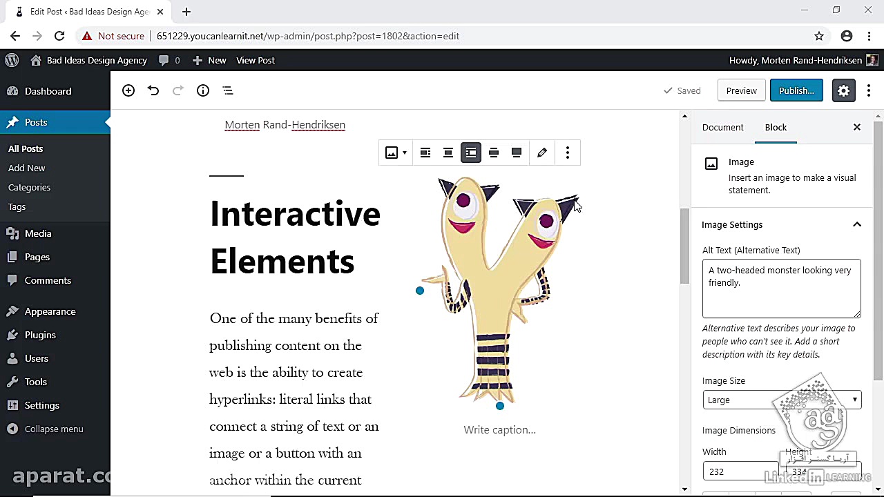 آموزش WordPress  بلوک تصویر در...