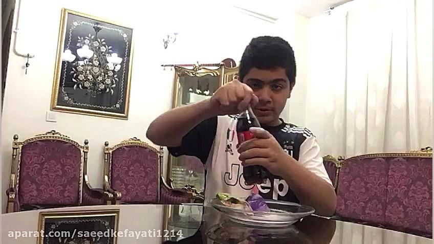 آزمایش جوش شیرین و نوشابه