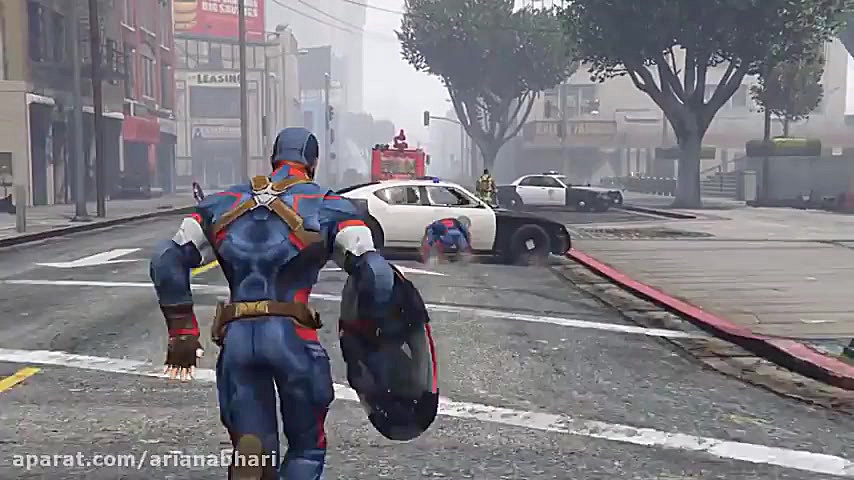 دعوا در GTA 5  مرد عنکبوتی با...