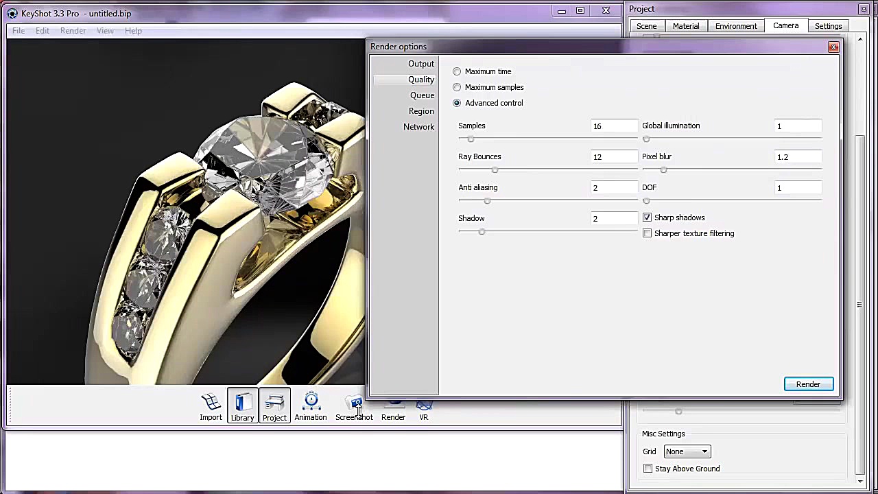 آموزش رندر حلقه در کی شات