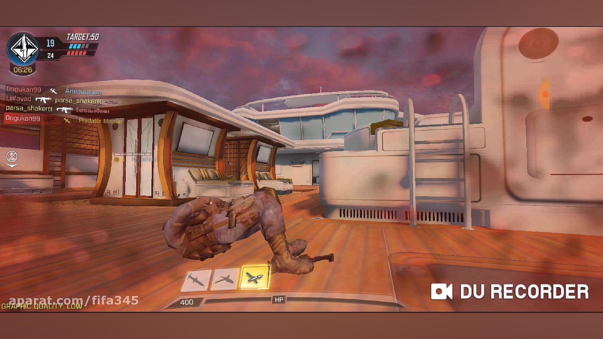 گیم پلی من از call of duty mob...