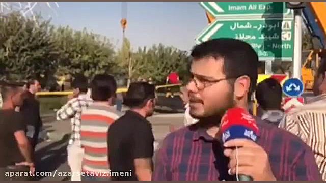 حادثه سقوط جرثقیل در بزرگراه ش...