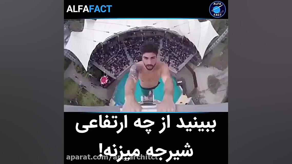 شیرجه از ارتفاع باور نکردنی؟!